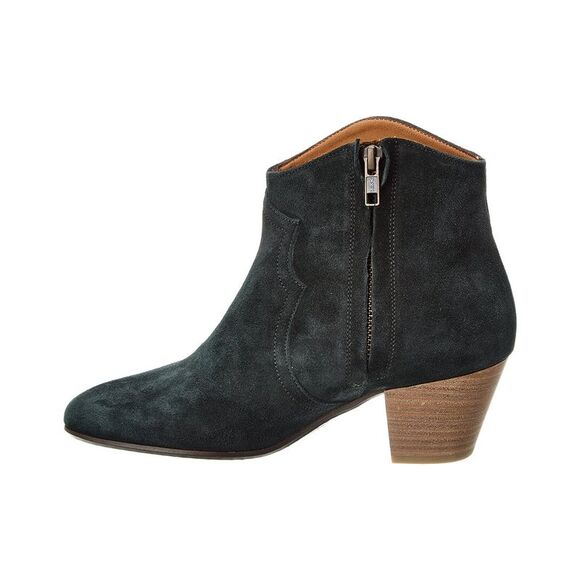 Isabel Marant Dicker Suede Bootie, Black - Picture 2 of 5